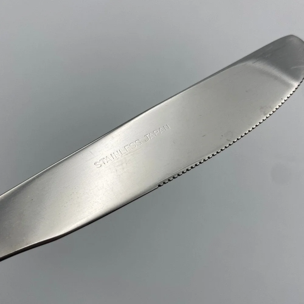 Rogers Antique Shell Dinner Knives Set of 6 Stainless Japan Silverware‎ Flatware